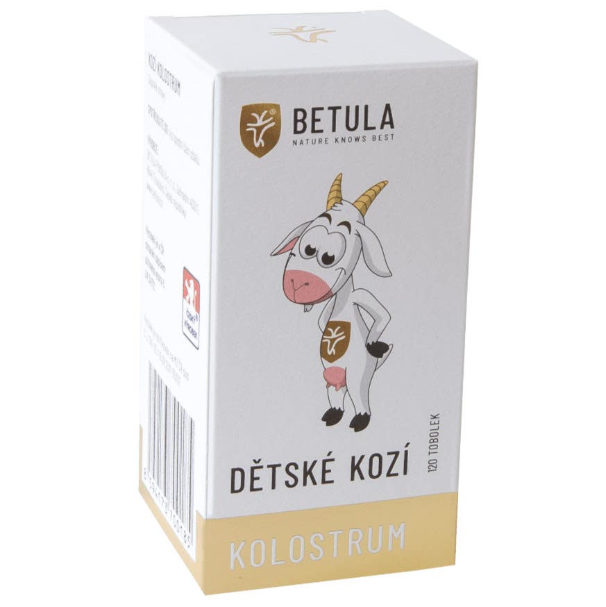 Betula - Dětské kozí kolostrum (colostrum), 125 mg, 120 kapslí Obrázek
