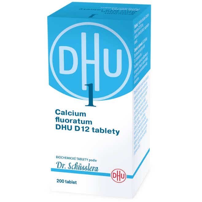 DHU Schüsslerovy soli - Calcium fluoratum D12 200 tablet Obrázek