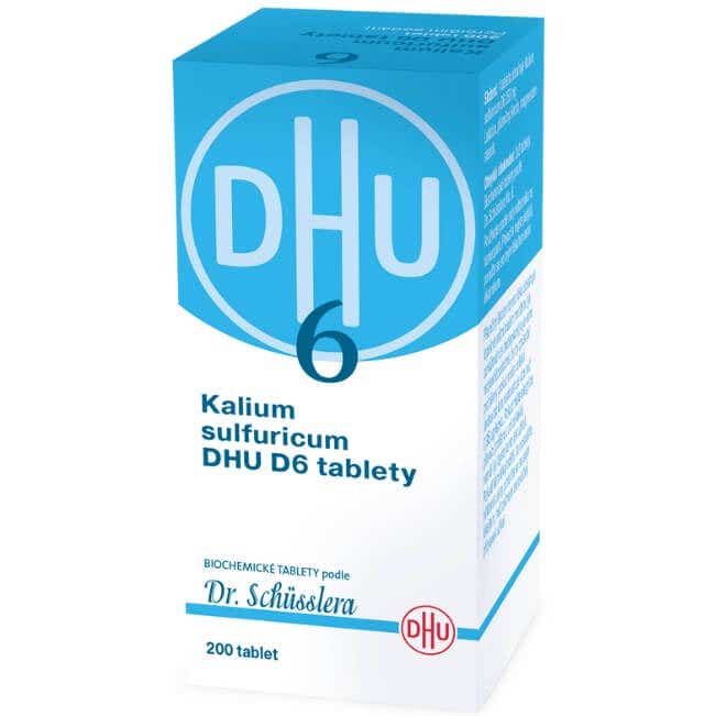 DHU Schüsslerovy soli - Kalium sulfuricum D6 200 tablet Obrázek