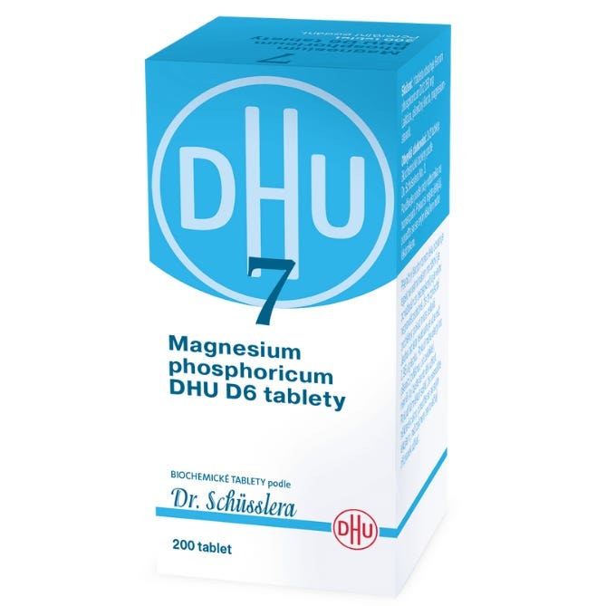 DHU Schüsslerovy soli - Magnesium phosphoricum D6 200 tablet Obrázek
