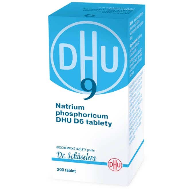 DHU Schüsslerovy soli - Natrium phosphoricum D6 200 tablet Obrázek