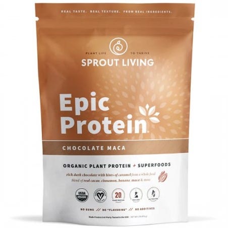 Sprout Living Epic protein Čokoláda a maca BIO 456 g Obrázek