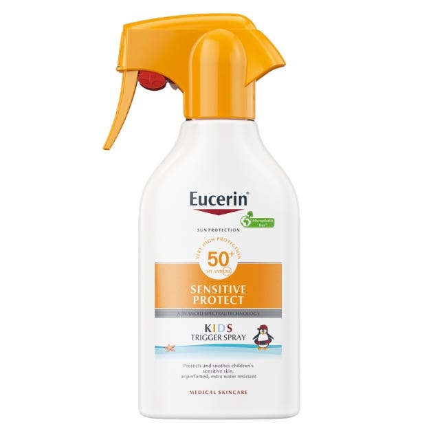 Eucerin Sun Dětský sprej na opalování Sensitive Protect SPF 50+ 250 ml
