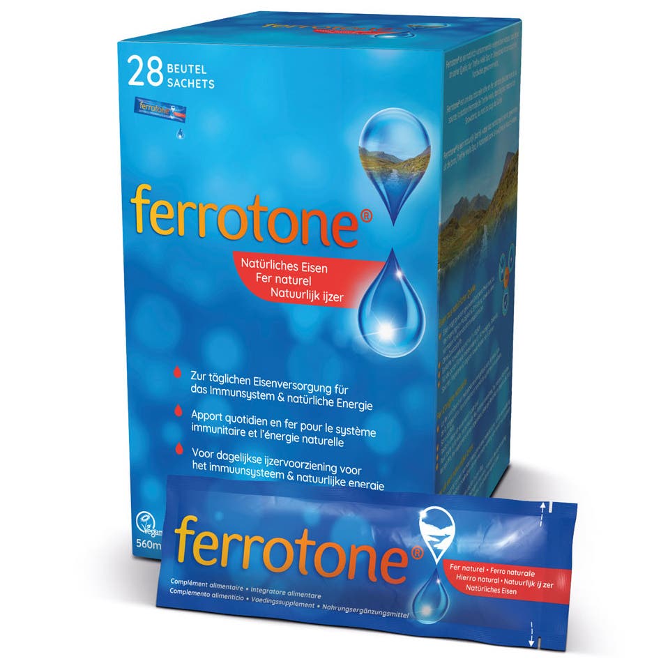 Ferrotone Originál - 100% přírodní zdroj železa 28 sáčků