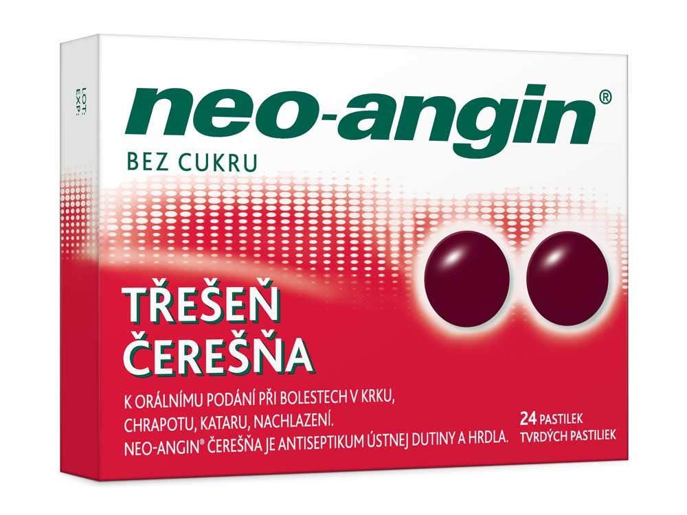 Neo-Angin třešeň pastilky 24 ks