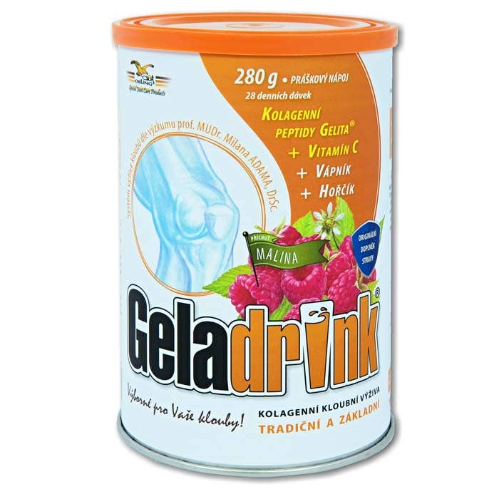 Geladrink nápoj malina 280g