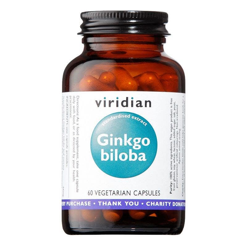 Viridian Ginkgo Biloba 60 Kapslí Obrázek