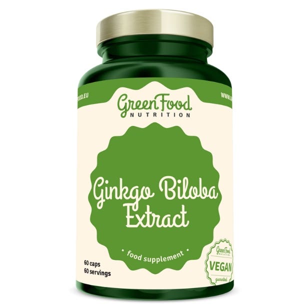 GreenFood Nutrition Ginkgo biloba 60 kapslí