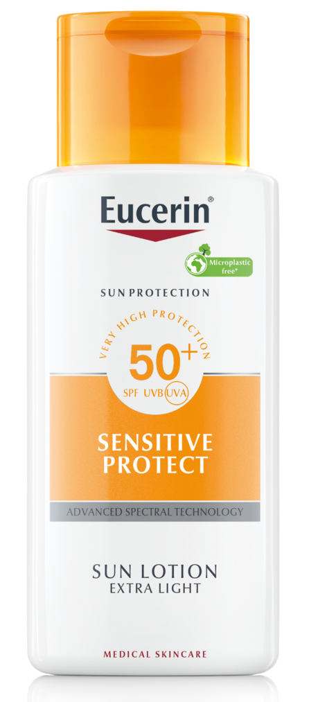 EUCERIN SUN mléko na opal.Sensitive SPF50+ 150ml koupíte na Vitalpoint.cz