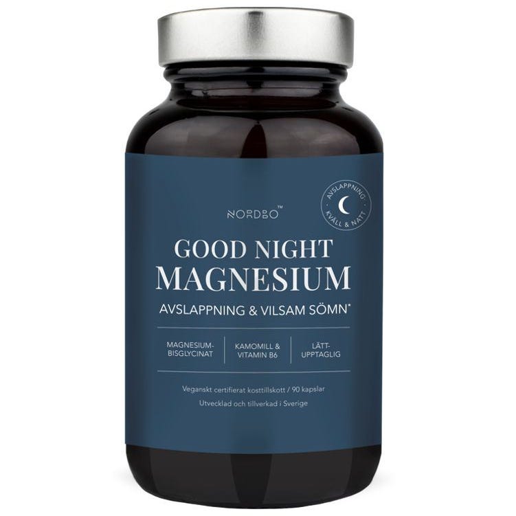 Nordbo Magnesium Good Night - Hořčík 90 kapslí