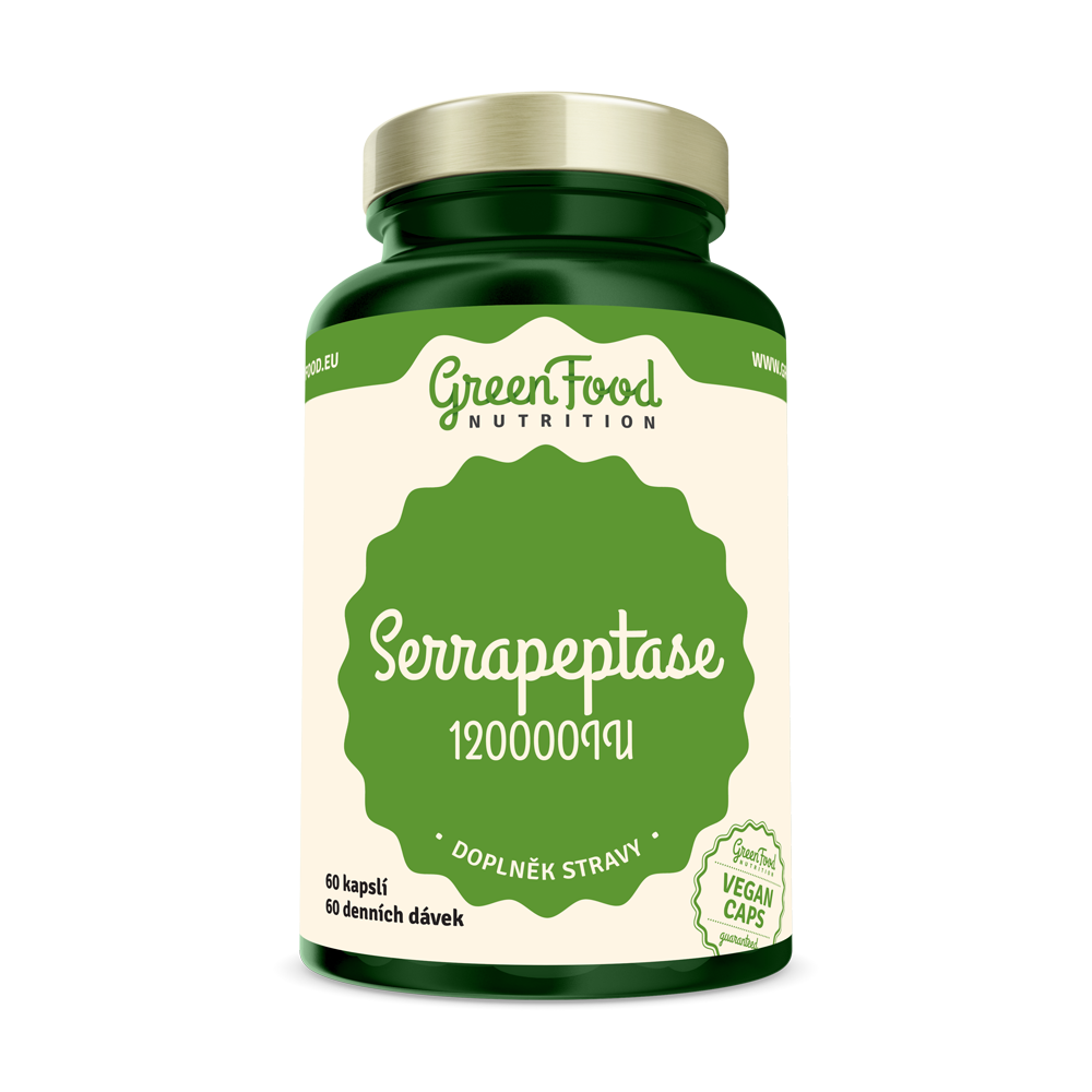 GreenFood Nutrition Serrapeptase 120000IU 60 kapslí