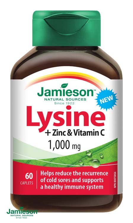 JAMIESON Lysin 1000mg se zinkem a vit.C tbl.60 koupíte na Vitalpoint.cz