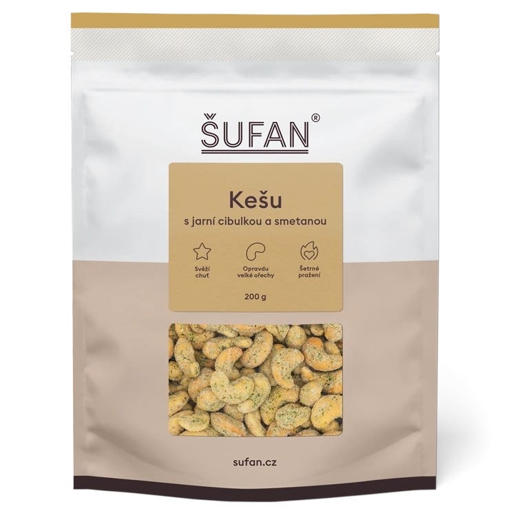 Šufan Kešu s jarní cibulkou a smetanou 200 g