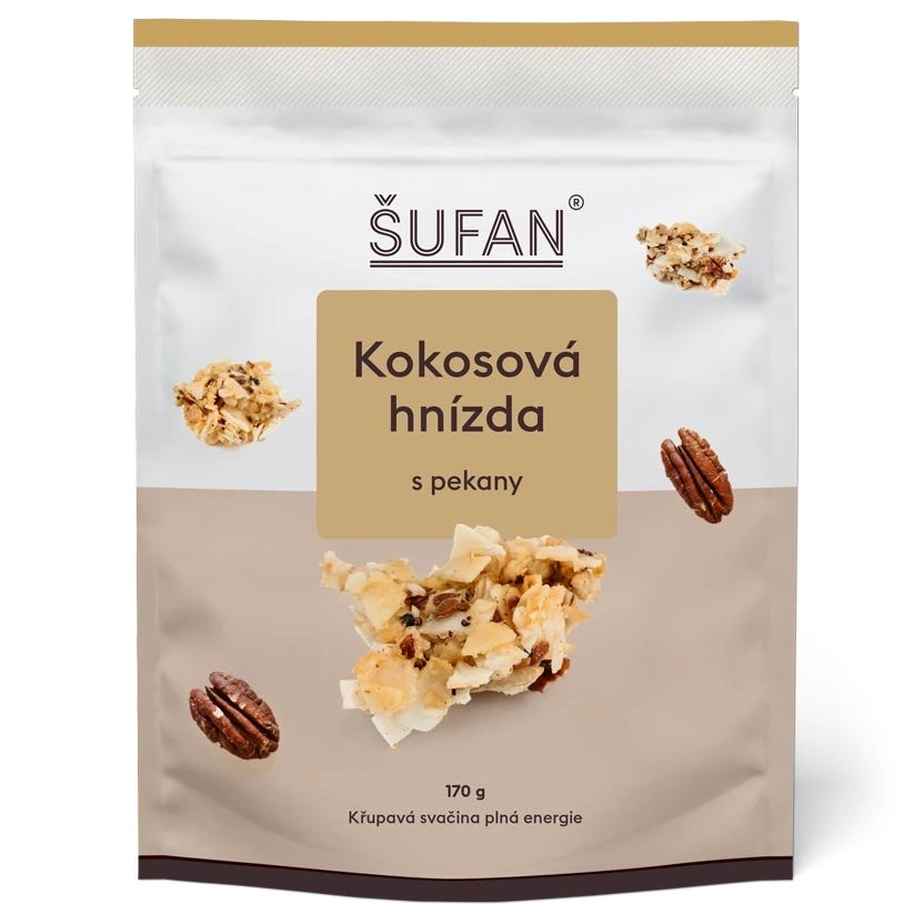 Šufan Kokosová hnízda s pekany 170 g