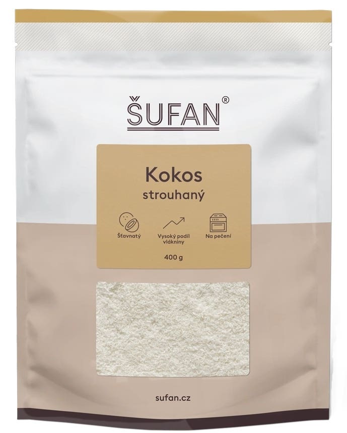 Šufan Kokos strouhaný 400 g