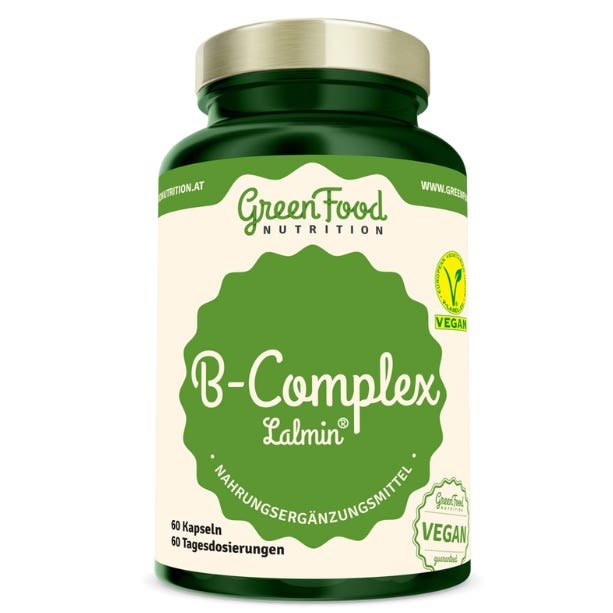 GreenFood Nutrition B – Komplex Lalmin 60 kapslí