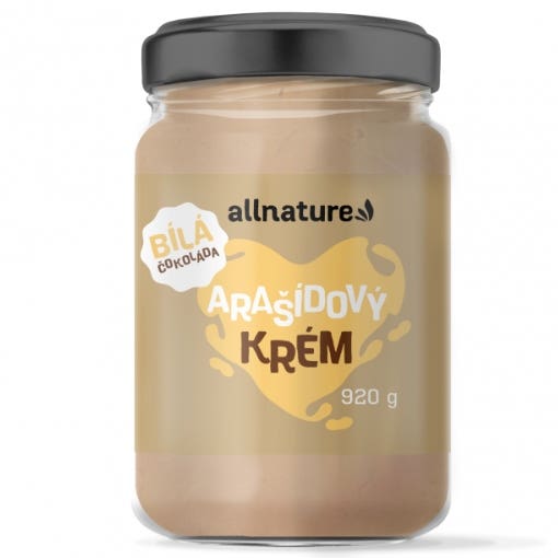 Allnature Arašídový krém s bílou čokoládou 920 g