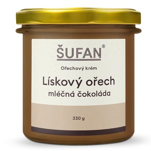 Šufan Lískooříškové máslo s mléčnou čokoládou 330 g Obrázek
