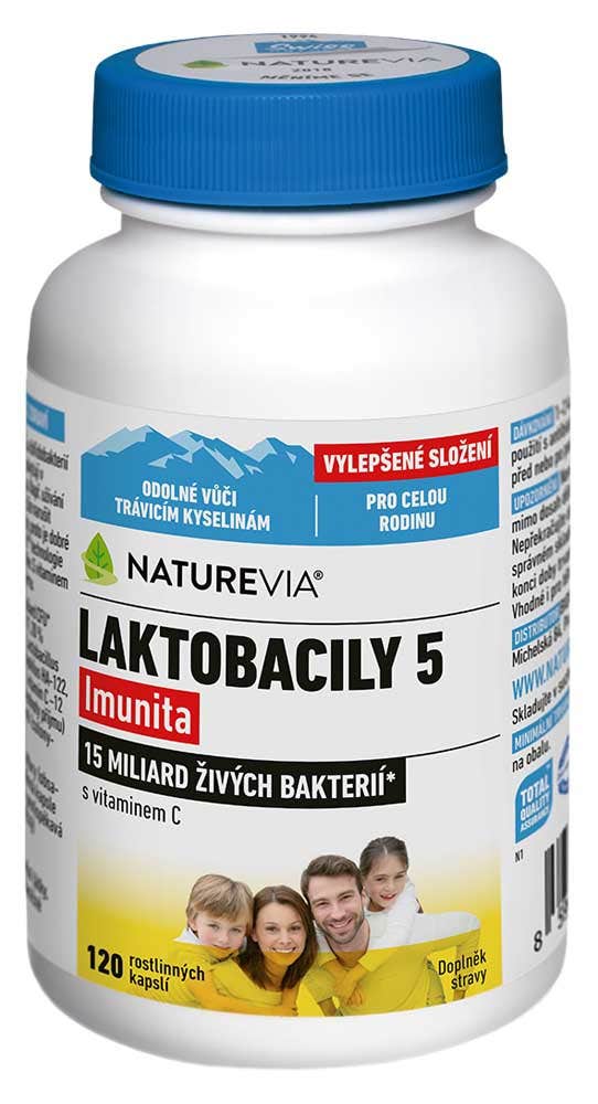 Swiss NatureVia Laktobacily 5 Imunita 120 kapslí