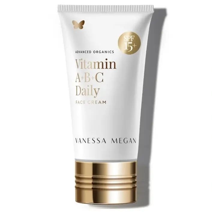 Vanessa Megan Vitamin A+B+C Daily Face Cream – Lehký antioxidační denní krém s vitamíny SPF 15+ 50 ml