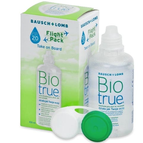 Biotrue roztok na kontaktní čočky Flight Pack 100 ml 