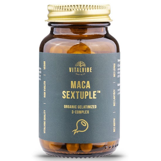 Vitalvibe Maca Sextuple BIO 60 kapslí