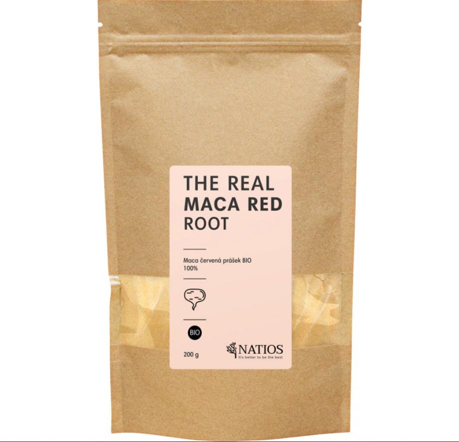 Natios Maca červená prášek BIO 200 g 