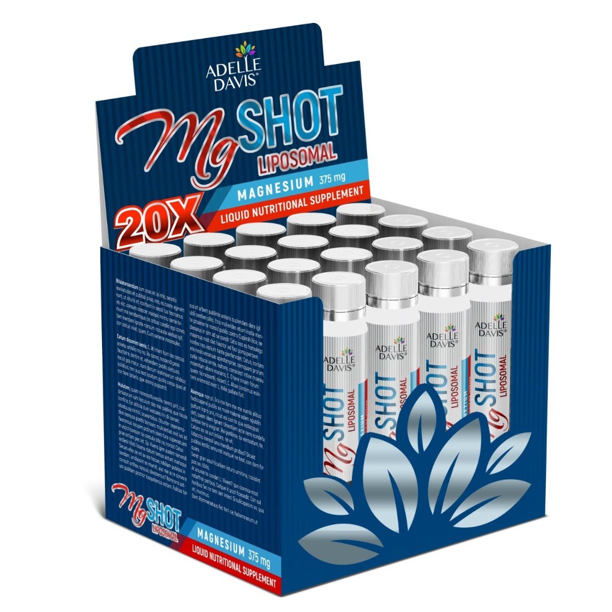 Adelle Davis MgShot Lipozomální Magnesium 20x 25 ml