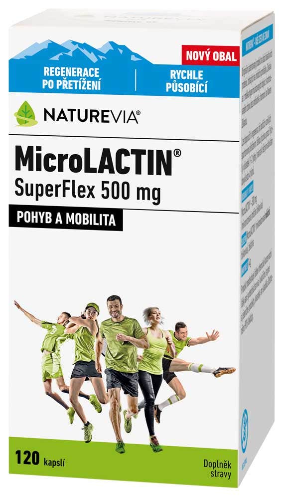 Swiss NatureVia MicroLACTIN SuperFlex 500mg 120 kapslí