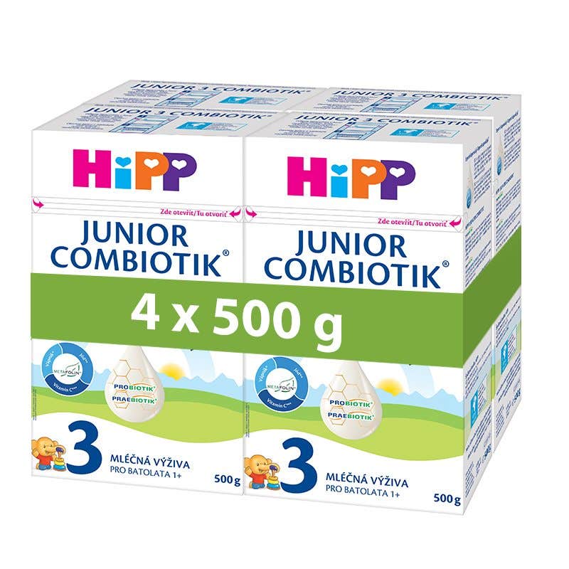 HiPP 3 Junior Combiotik Batolecí mléko 4 x 500 g