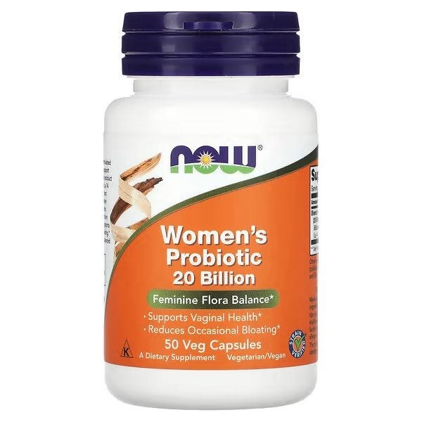 Now® Foods NOW Women's probiotic (probiotika pro ženy), 20 miliard, 50 rostlinných kapslí Obrázek
