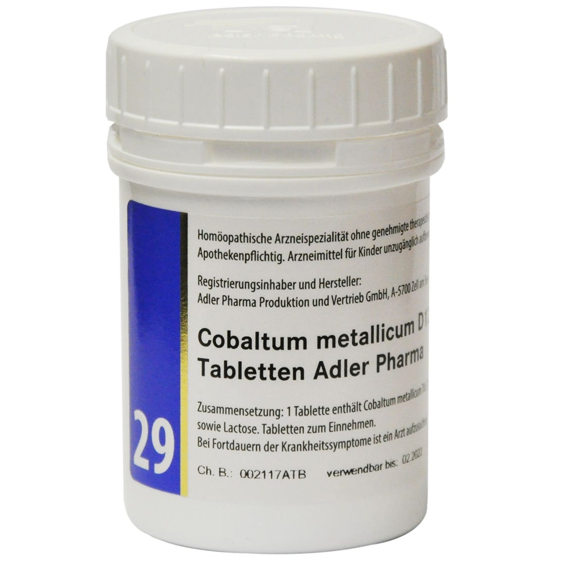 Adler Pharma Schüsslerovy soli - Nr. 29 Cobaltum metallicum D12 400 tablet