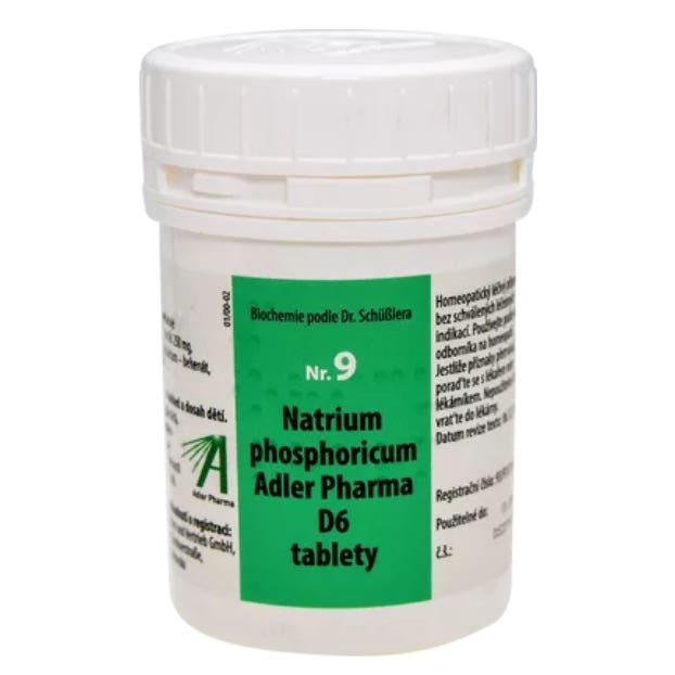 Adler Pharma Schüsslerovy soli – Nr.9 Natrium phosphoricum D6 400 tablet