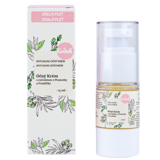 Kvitok Oční krém s plamatkou a přesličkou 15 ml