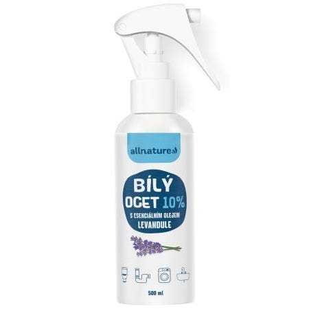 Allnature Bílý ocet sprej 10 % s vůní levandule 500 ml