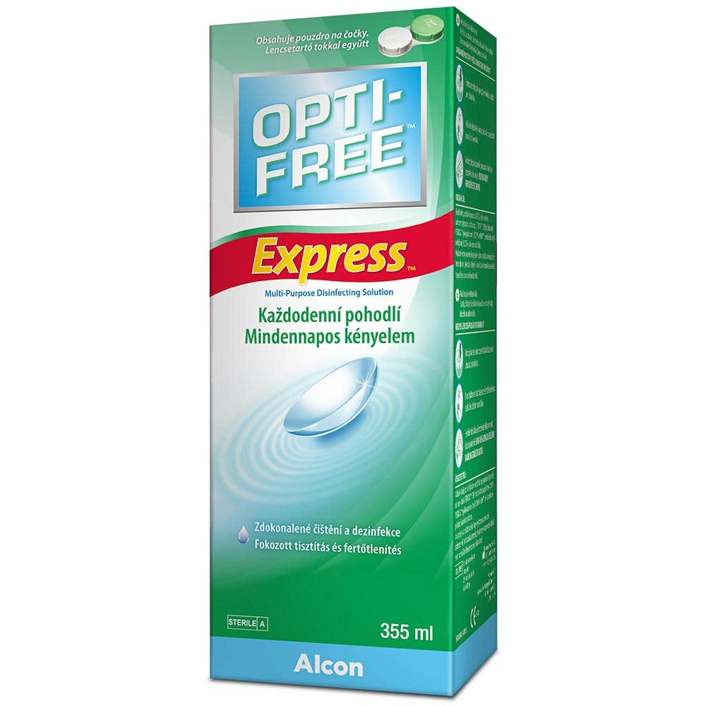 Alcon Opti-Free Express roztok na kontaktní čočky 355 ml s pouzdrem