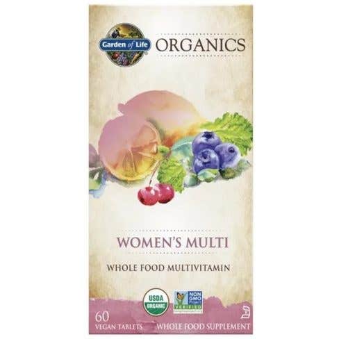Garden of life Mykind Organics Women's Multi, multivitamín pro ženy, 60 rostlinných tablet Obrázek