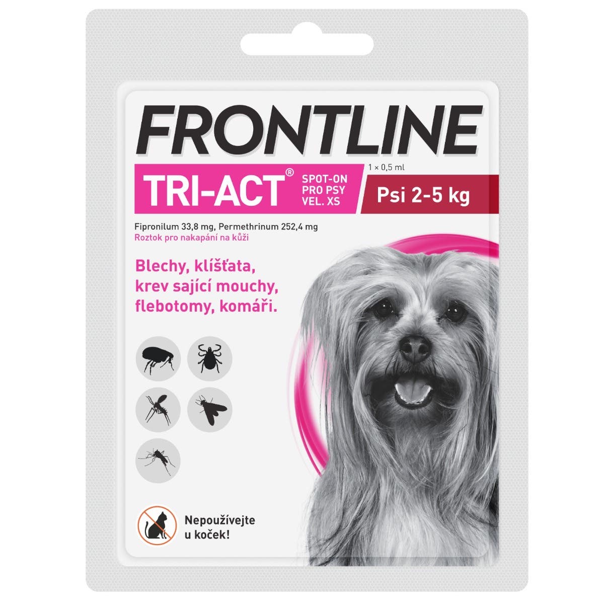Frontline Tri-act pro psy XS 2-5 Kg Obrázek