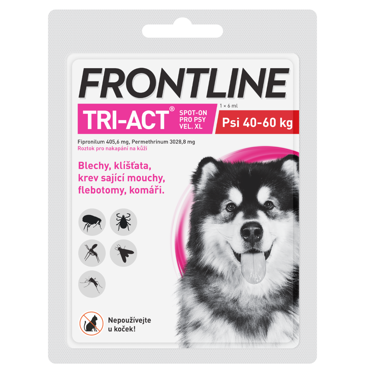 Frontline Tri-act Spot-on XL (40-60 kg) 1 pipeta