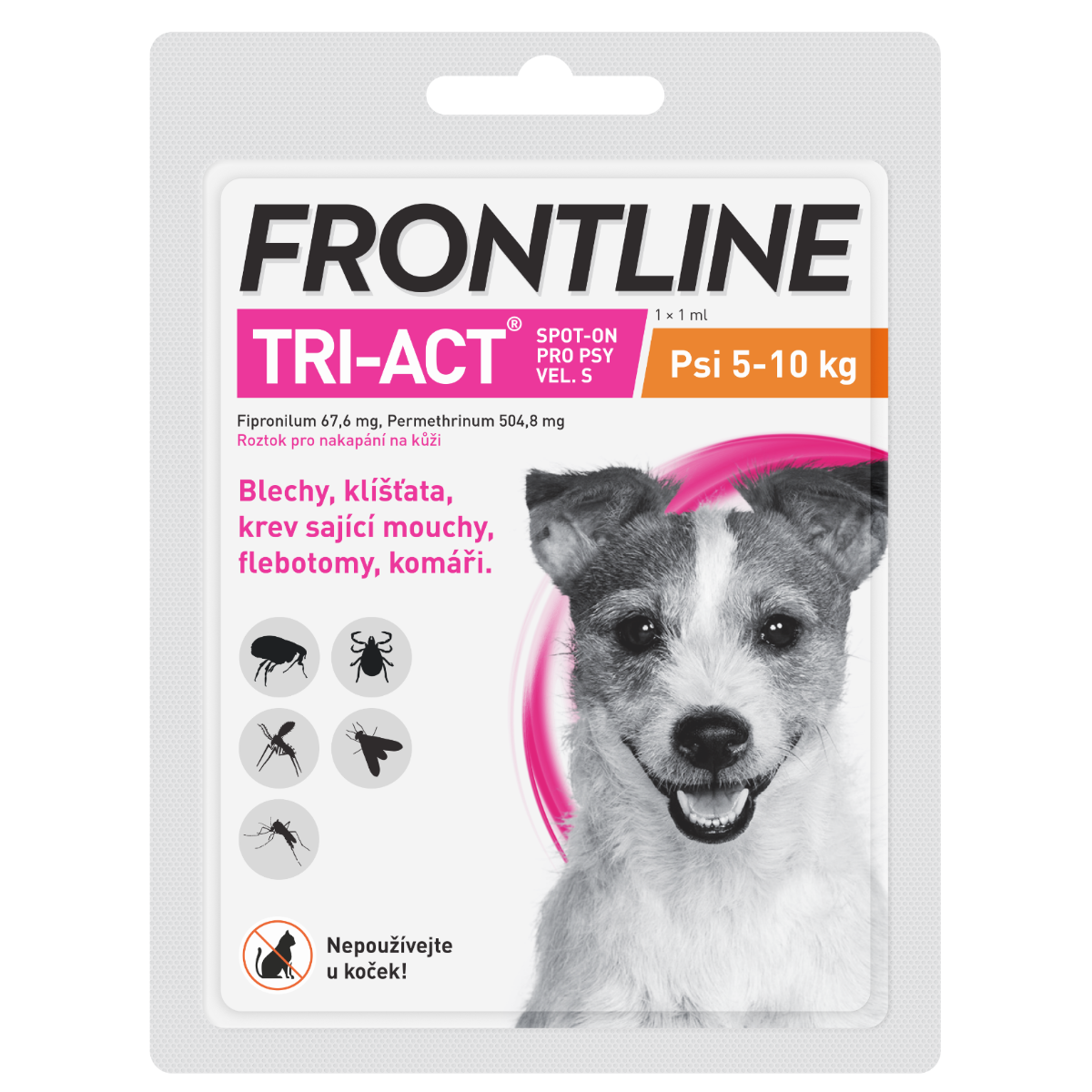 Frontline Tri-act Spot-on S (5-10 kg) 1 pipeta