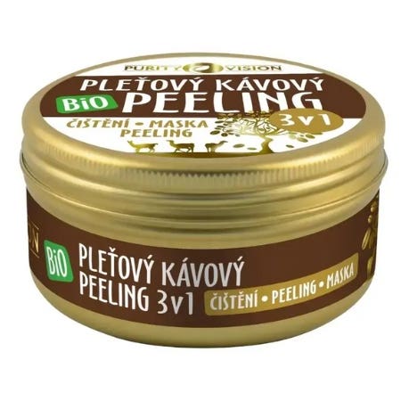 Purity Vision Kávový pleťový peeling 3v1 BIO 70 ml