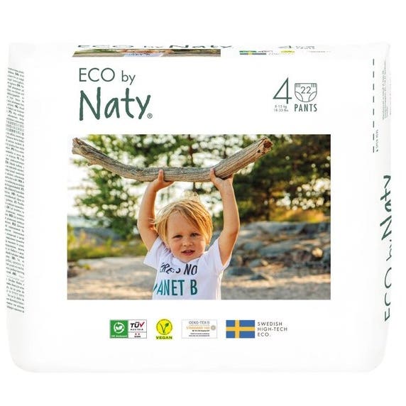 Eco by Naty Natahovací plenkové kalhotky Maxi 8-15 kg 22 ks