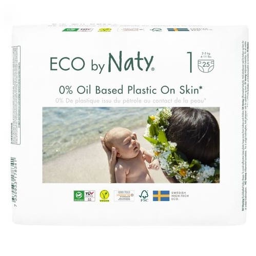 Eco by Naty Plenky Newborn 2-5 kg 25 ks
