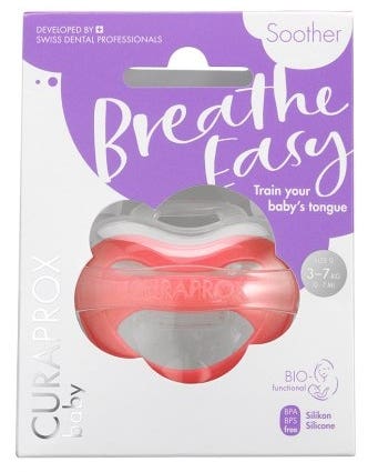 Curaprox Biofunkční dudlík korálový, velikost 0 (3-7kg) 1 ks