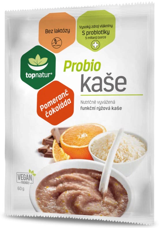 Topnatur Probio kaše Pomeranč a čokoláda 60 g Obrázek