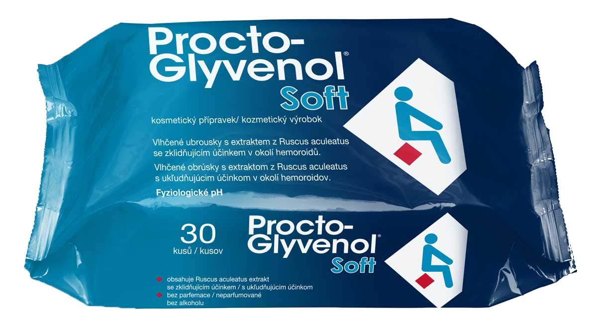 Procto-Glyvenol Soft vlhčené ubrousky 30 ks