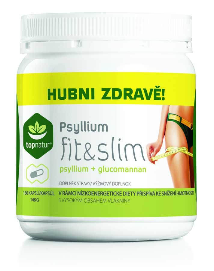 Topnatur Psyllium fit & slim 180 kapslí