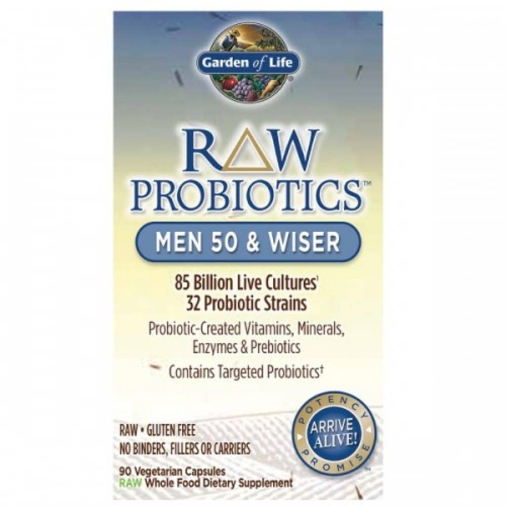 Garden of life RAW Probiotika pro muže po 50+ - 85mld. CFU, 90 rostlinných kapslí Obrázek