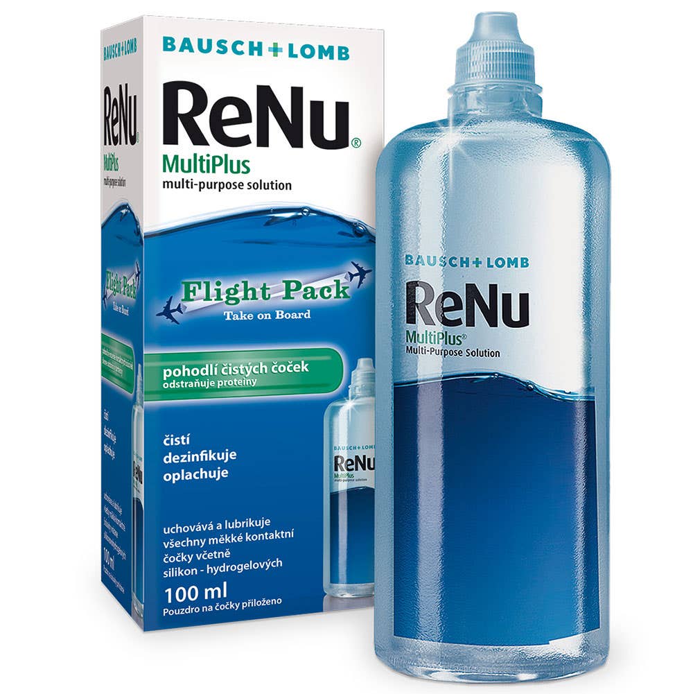 ReNu MultiPlus roztok s pouzdrem letecký balíček 100 ml