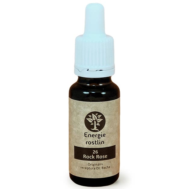 Energie rostlin Bachovy esence 26 – Rock Rose Esence odvahy 20 ml 